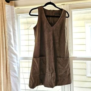 Abercrombie Suede Shift Dress Small